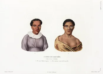 Women of Tahiti in the Society Islands
