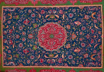 Woollen Carpet, Enriched with Gold and Silver Thread. Persian, Late 16th Century, 1903