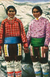 Young Inuit women, Greenland, c. 1928