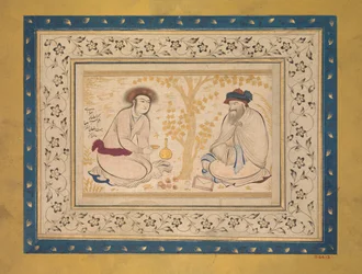 Youth and Dervish, second quarter 17th century