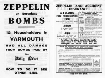 Zeppelin and accident insurance advertisement