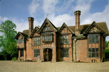 Dorney Court dating originally from c.1500, English School, Dorney, near Windsor, Berkshire, UK