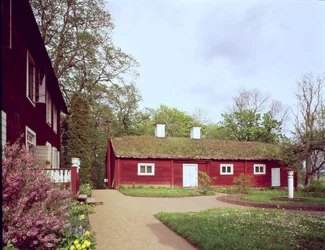 Grass-Roofed Workshed at the House of Carl Linnaeus, Hammarby, Uppsala, Sweden