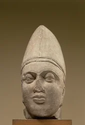 Head of a Scythian, Red Sandstone, 3rd Century AD Ahichhatra, UP
