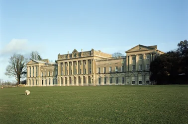 Heveningham Hall, View of the exterior, built c.1778 by Robert Taylor, Suffolk, UK