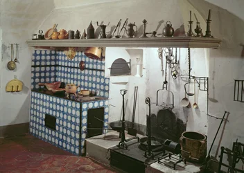 Interior of the Kitchen of the Hotel de Cabris