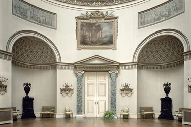 Kedleston Hall, The Saloon, Derbyshire, UK, designed by Robert Adam completed in 1763