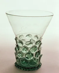 Krautstrunk Waldglas Beaker, c.1600, Engraving Dated 1626