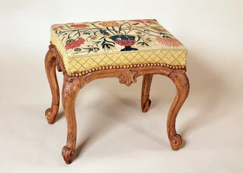 Louis XV Stool in Provincial Style