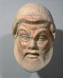 Mask from the Exterior of a Theatre, 3rd Century BC