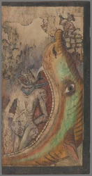 Nativity, Adoration of the Magi, Visitation and St. Christopher with Jesus