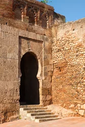 Niebla, Huelva Province, Andalusia, southern Spain. Puerta del Buey, or Gate of the Ox, one of the entrances through the walls into the town.