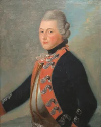 Officer of the Hessian Regiment Erb Prinz, 1776
