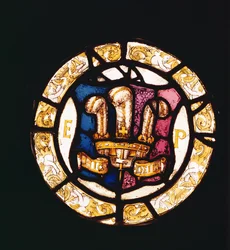 The badge and Cipher of Edward I when Prince of Wales, English 16th century