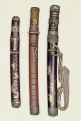 Three Aikichi Tanto (swords) of the Meiji period, late 19th century