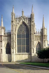 York Minster, view of the West window, Yorkshire, UK
