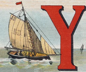 A Yacht (Engraving in "Alphabet de ma petite fille")