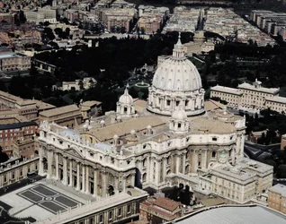 Aerial view of the Basilica of St. Peter