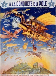Poster of the film The Conquest of the Pole by Georges Méliès 1912 Silent Movie