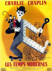 Film Poster for Modern Times by Charles Chaplin with Charlie Chaplin, 1936