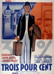 Poster for the movie Trois pour cent directed by Jean Dreville 1933