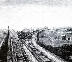 An Express Passing the Worle Junction