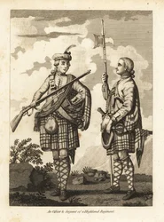 An Officer and Serjeant of a Highland Regiment