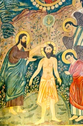 Baptism of Jesus Christ by John the Baptist, Bethlehem Church, Iran