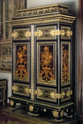 Armoire, with marquetry decoration, by Andre Charles Boulle (1642-1732), Paris, late 17th century