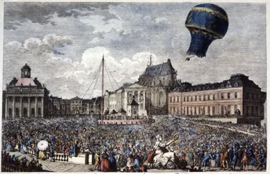 Ascent of the Hot Air Balloon "Martial"