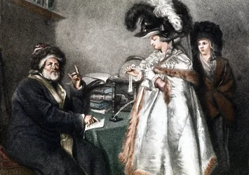 At the Astrologer, c.1750-1800 (Engraving)