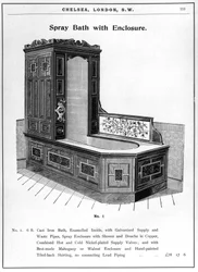Spray bath with cabinet