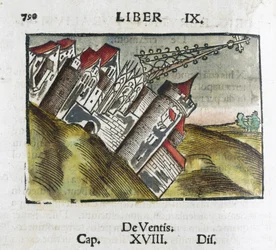Buildings Overturned During an Earthquake
