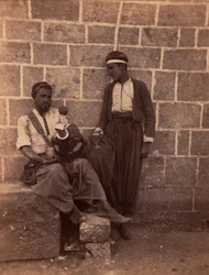 Beirut lemonade merchants (Photography by Charles Lallemand, 1865)
