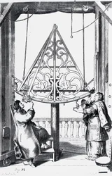 Brass sextant, c 1658-1673