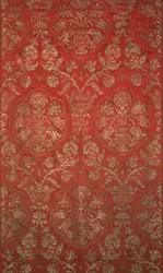 Brocade with pomegranate pattern, Italian