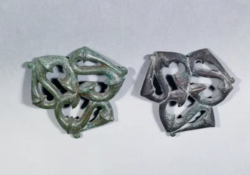 Bronze harness mounts from South Shields, late 2nd century AD