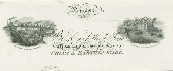 Burslem - Bill heading of Enoch Wood & Sons