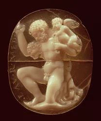 Cameo of Hercules Conquered by Cupid