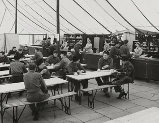 Canteen tent, Weybourne Summer Camp, April 1954