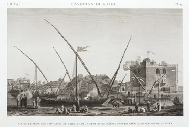 Celebrating the Annual Opening of the Dyke on the Cairo Canal, Egypt, circa 1798