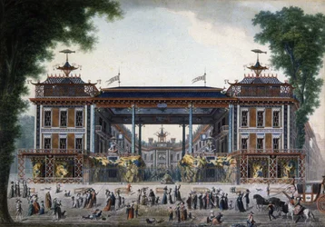 Chinese Bath in Paris, Late 18th Century (engraving)