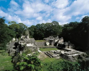 Pre-Columbian Civilization: View of the Maya Site of Uaxactun (Group A)