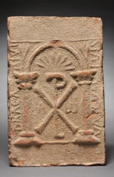 Columbarium Tomb Plaque with the Monogram of Christ