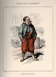 Commune of Paris: costume of ZOUAVE COMMUNIEUX (14) in 