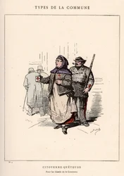 Commune of Paris: costume of CITIENNE QUETEUSE in 