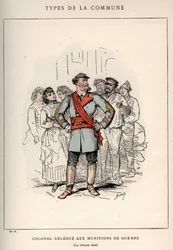 Commune of Paris: costume of COLONEL DELEGE 
