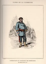 Commune of Paris: costume of COMMANDER ET INGENIEUR DES BARRICADES (23) in 