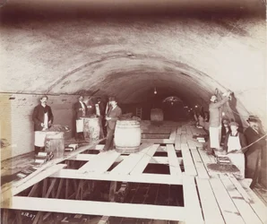Construction of the Rotherhithe Tunnel, London