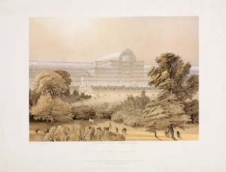 The Crystal Palace from the Rosery, c 1855